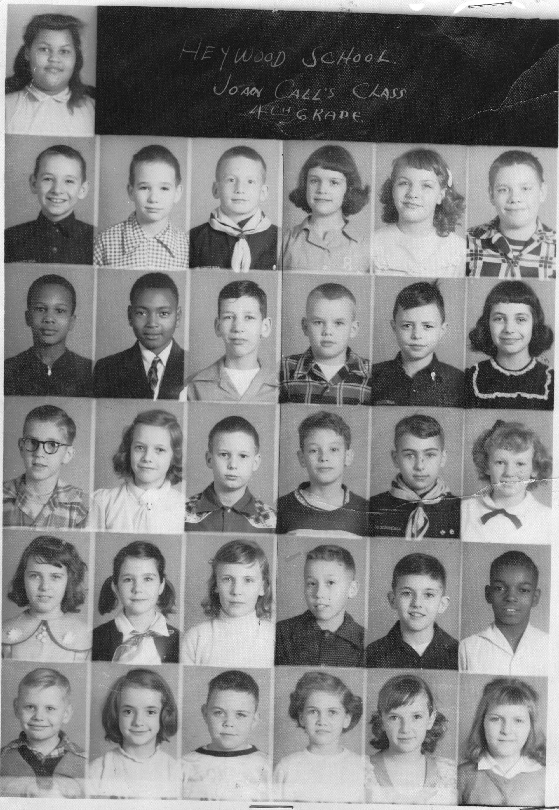 1952-3 Heywood Fourth Grade